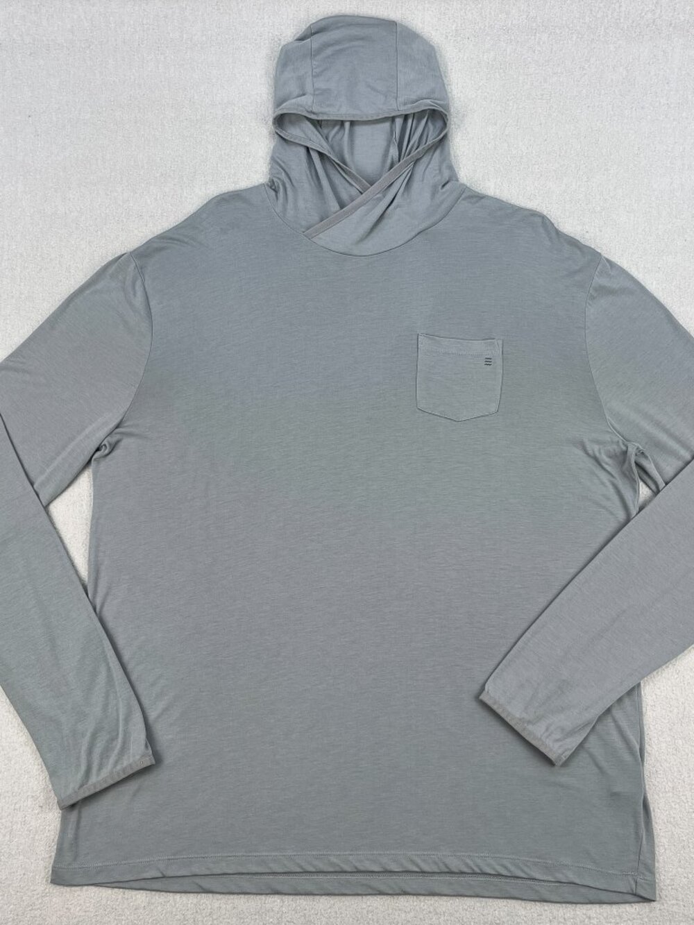 Free Fly LIghtweight Bamboo Hoodie Men 3XL Heather Gray UV Protection Thumbholes